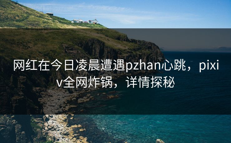 网红在今日凌晨遭遇pzhan心跳，pixiv全网炸锅，详情探秘