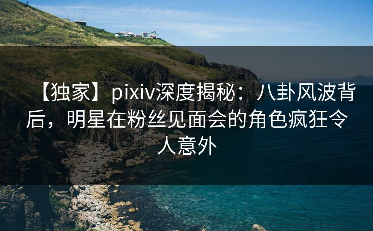 【独家】pixiv深度揭秘：八卦风波背后，明星在粉丝见面会的角色疯狂令人意外